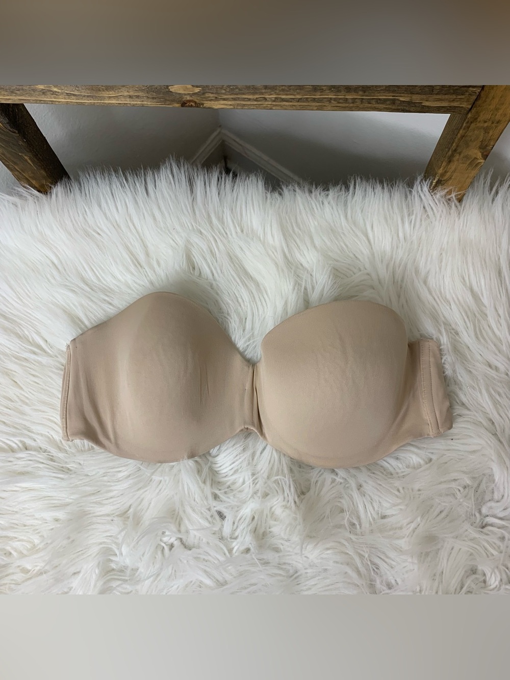 Maiden Form Strapless Nude T-Shirt Bra Size 36C
